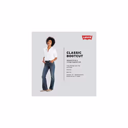 Levi's Women's Classic Bootcut Jeans Also Available in Plus  Cobalt March-Dark Indigo  26 Regular