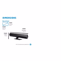 HP Z G3 Conferencing Speaker Bar - Additional view 7
