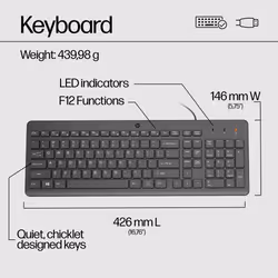 HP 150 Wired Keyboard - Additional view 8