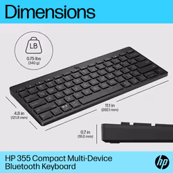 HP 355 Compact Multi-Device Bluetooth Keyboard - Additional view 5