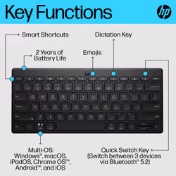 HP 355 Compact Multi-Device Bluetooth Keyboard - Additional view 6