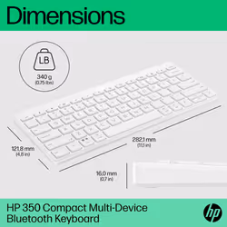HP 350 Compact Multi-Device Bluetooth Keyboard - Additional view 6
