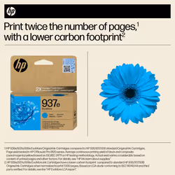 HP 937e EvoMore Cyan Original Ink Cartridge - Additional view 7