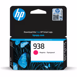 HP 938 Magenta Original Ink Cartridge, Standard Yield, Magenta, 1 pc(s), 800 pages, Single pack
