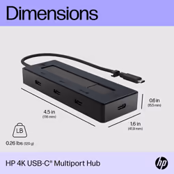 HP 4K USB-C Multiport Hub - Additional view 6