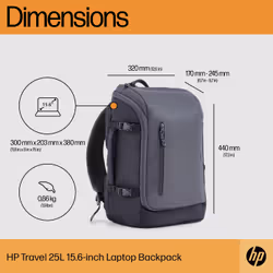 HP Travel 25 Liter 15.6 Iron Grey Laptop Backpack - Additional view 4