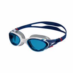 Speedo Unisex-Adult Swim Goggle Biofuse 2.0  Ammonite Blue/White/Red/Blue