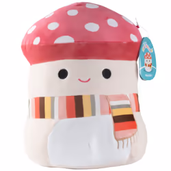 Squishmallows 10 Malcolm The Mushroom with Scarf Plush - Official Kellytoy - cute and Soft Winter Mushroom Stuffed Animal Toy ...