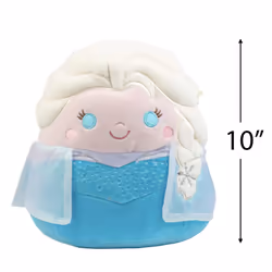 Squishmallows 10 Disney Frozen Elsa Plush - Officially Licensed Kellytoy - cute and Soft Stuffed Animal Toy - gift for Kids