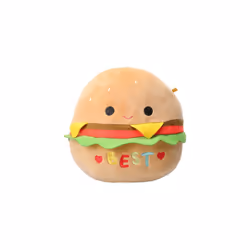Squishmallows Official Kellytoy Plush 7 Inch Squishy Stuffed Toy Animal (carl The cheeseburger)