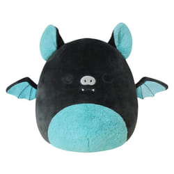 Squishmallows 12-Inch Aldous Teal and Black Fruit Bat - Medium-Sized U