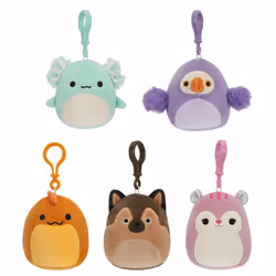 Squishmallows Original 3.5-Inch Clip-On Plush 5-Pack - Ultrasoft Official Jazwares Plush - Amazon Exclusive