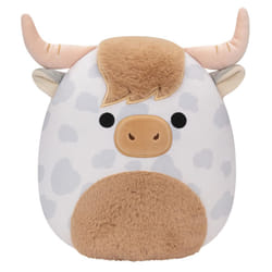 Squishmallows Original 12-Inch Borsa Spotted Highland Cow - Medium-Siz