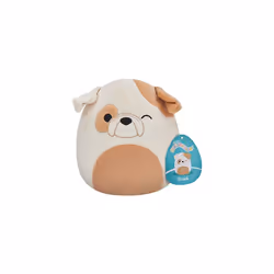Squishmallows SQCR04082 7.5" Winking Bulldog-Add Brock to Your Squad, Ultrasoft Stuffed Animal Toy, Official Kellytoy Plush