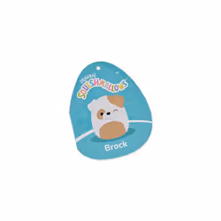 Squishmallows SQCR04082 7.5" Winking Bulldog-Add Brock to Your Squad, Ultrasoft Stuffed Animal Toy, Official Kellytoy Plush