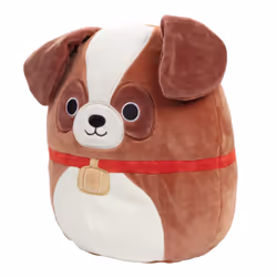Squishmallows 10"" Sassafras the St. Bernard Dog - Officially Licensed Kellytoy Plush - Collectible Soft & Squishy Puppy Stuffed Animal Toy - Add to Y