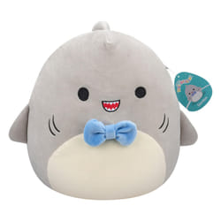 SQCR05379 7.5-Inch-Gordon The Grey Shark with Blue Bowtie, Multicolour