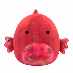 Squishmallows Original 20-Inch Barella Raspberry Betta Fish with Shiny Textured Fins - Official Jazwares Jumbo Plush