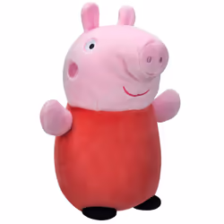 Squishmallows HugMees Original 10-Inch Peppa Pig - Medium-Sized Ultrasoft Official Jazwares Plush