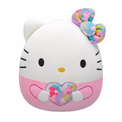 Squishmallows Original Sanrio 10-Inch Starshine Hello Kitty Holding Rainbow Heart ? Official Jazwares Plush (Medium-Sized)