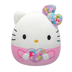 Squishmallows Original Sanrio 10-Inch Starshine Hello Kitty Holding Rainbow Heart ? Official Jazwares Plush (Medium-Sized)