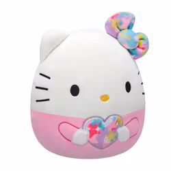 Squishmallows Original Sanrio 10-Inch Starshine Hello Kitty Holding Rainbow Heart ? Official Jazwares Plush (Medium-Sized)