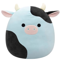 Squishmallow 20in Cillian Black and Blue Cow