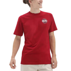 Vans Mens Off The Wall OG 66 Short Sleeve Crew Neck Cotton T-Shirt Top Tee - S, Red