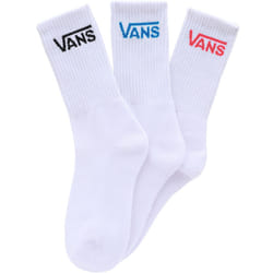 Vans Kids Boys 3 Pack Mid Calf Casual Cushioned Sports Crew Socks - 13.5K-1 UK, White/Multi