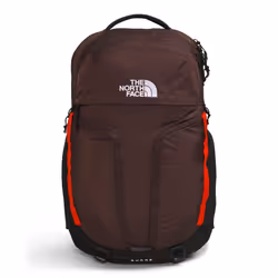 THE NORTH FACE Surge Commuter Laptop Backpack  Coal Brown/Fiery Red/TNF Black  One Size