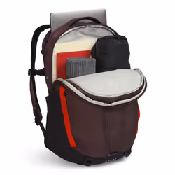 THE NORTH FACE Surge Commuter Laptop Backpack  Coal Brown/Fiery Red/TNF Black  One Size