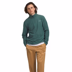 THE NORTH FACE Men's Textured Cap Rock Quarter Zip Pullover Dark Sage