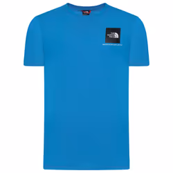 The North Face Mens Small Box Logo T-Shirts - Blue, Small