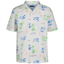 Tommy Hilfiger Boys' Short Sleeve Woven Button-Down Shirt  Destination