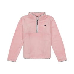 Tommy Hilfiger Girls' Big Long Sleeve Quarter-Zip Fleece Pullover Swea