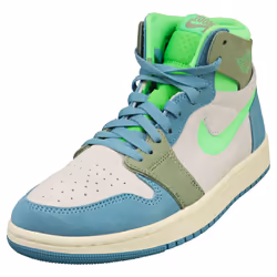 Nike Air Jordan 1 Zm Air Womens Fashion Trainers in Grey Blue - 6.5