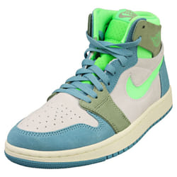 Nike Air Jordan 1 Zm Air Womens Fashion Trainers in Grey Blue - 6.5