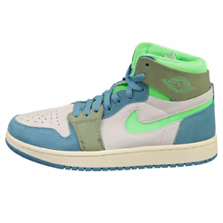 Nike Air Jordan 1 Zm Air Womens Fashion Trainers in Grey Blue - 6.5