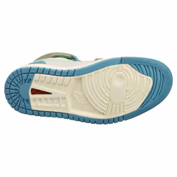 Nike Air Jordan 1 Zm Air Womens Fashion Trainers in Grey Blue - 6.5