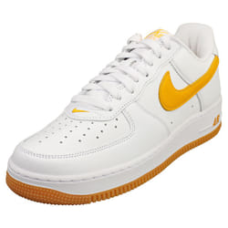 Nike Air Force 1 Low Retro Qs Mens Fashion Trainers in White Gold - 9