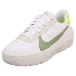 Nike Air Force 1 Plt.af.orm Womens Fashion Trainers in White Green - 3
