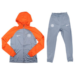 2023-2024 Inter Milan Hooded Strike Tracksuit (Ash) - XL