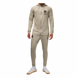 2023-2024 PSG Hooded Strike Tracksuit (Stone) - XXL