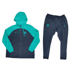 2023-2024 Barcelona Hooded Strike Tracksuit (Thunder) - XL