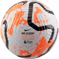 Premier League Academy Football 2023/24 (Size 5, White/Orange)