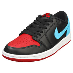 Nike Air Jordan 1 Retro Low Og Womens Fashion Trainers in Black Blue Red - 3.5