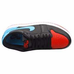 Nike Air Jordan 1 Retro Low Og Womens Fashion Trainers in Black Blue Red - 3.5