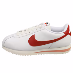 Nike Cortez Womens Casual Trainers in White Red - 9 UK