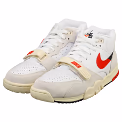 Nike Air Trainer 1 Mens Fashion Trainers in White Red - 7 - Additional view 5