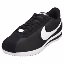 Nike Cortez Womens Casual Trainers in Black White - 4